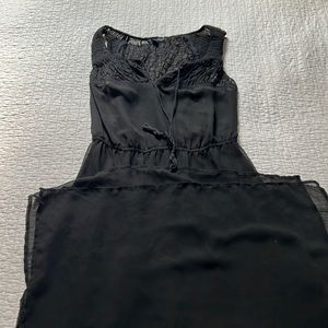 American Eagle sheer medium black maxi dress
